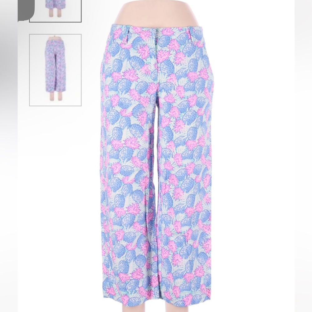 Vineyard Vines Pineapple Print Linen Blend Pants